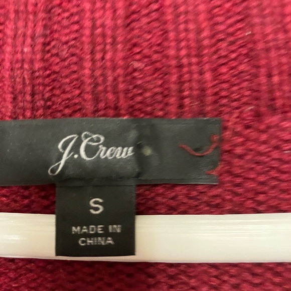 J Crew Lambswool/nylon Sweater Red‎ Sz S Preppy Comfort - Picture 3 of 7